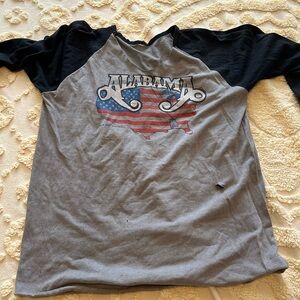 Alabama Graphic Raglan Tee Vintage
